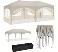 TEMU 1 pza. Pérgola exterior Gazebo plegable 3x6 M, Carpa para fiestas Impermeable Protección UV 50+, Gazebo de jardín ajustable y bolsa de transporte, Camping al en el jardín