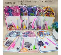 TEMU 1 pza. Pizarra de dibujo de Stitch de Disney | Bloc de notas, adecuado para dibujar y escribir, material de PVC de color