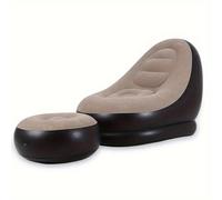 TEMU 1 pza. Sofá tipo con almohadillas para los pies, para uso interior y exterior, adecuado para al , y trabajar en oficina en interiores, una cómoda y agradable, en material PVC