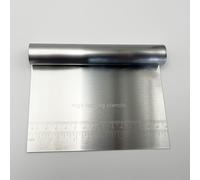 TEMU 1 rascador de de trabajo de acero inoxidable - un cortador de masa y cortador de pastelería versátil para hornear, una herramienta de cocina