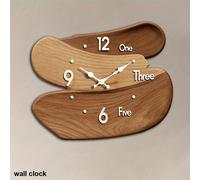 TEMU 1 Reloj de Pared de Madera, Diseño Único de Rompecabezas, Reloj Artístico con Movimiento Silencioso, Ideal para Decoración del Hogar y Regalos