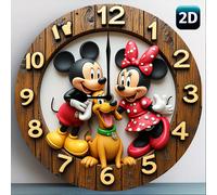 TEMU 1 , Reloj de Pared Disney de 9.8 pulgadas ( Gancho), 2D , Productos para el Hogar y Cocina, Decoración del Hogar. Relojes de Pared, Reloj Moderno Colgante, 2D