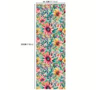 TEMU 1 Rollo, 17.5*118 pulgadas, Papel Tapiz Floral , Papel y Autoadhesivo Vinílico, Decoración Removible para Inquilinos, Papel Boho para Armarios Dormitorio Baño Hogar, Mural de Flores Texturizado