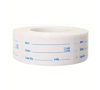 TEMU 1 Rollo de 1000 Etiquetas Removibles Congeladas, 1 X 2 Pulgadas (. 2.5 X 5.0 cm), Fáciles de Escribir, para Etiquetas de Fechas de Alimentos, Etiquetas para Refrigerador