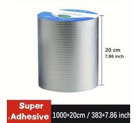 TEMU 1 Rollo de 10M/ 393 Pulgadas Cinta Butílica Súper Adhesiva Impermeable - Resistente al , Sello para Techos, Tuberías y Paredes, Cinta de Impermeable para Fugas