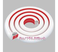 TEMU 1 Rollo de 5m/196.85in Protector de Cables Autoadhesivo Flexible, Ocultador de Cables Invisible para Pared y Suelo, de Gestión de Cables para Decoración del Hogar