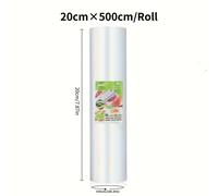 TEMU 1 Rollo de Bolsas Texturizadas para Compresión al Vacío, Malla Unilateral Salchichera y Carne Curada con Film Plástico Conservante , Envasado Alimentario Ideal para el del Hogar