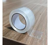 TEMU 1 Rollo de Cinta Cara Extra Ancha de 5 Metros, Versión Gruesa, Transparente y Sin Residuos - Adhesivo Adecuado para Plástico, Madera, Vidrio y Metal, Viscosidad