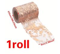 TEMU 1 Rollo de Cinta de Artesanía Elegante en - Acabado Metálico , Ideal para Proyectos DIY y Regalos Hechos a , Cinta para Manualidades