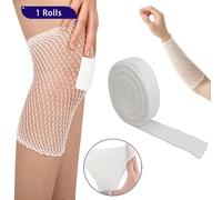 TEMU 1 Rollo de Elástica de Malla Sin Cinta, Adecuada para Brazo, , Muñeca - Tubular Transpirable y Estirable con Red Elástica para Fisioterapia y