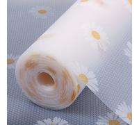 TEMU 1 Rollo de Forro de Estante Duradero e Impermeable - Protector de Cajón de Escritorio de Armario de Refrigerador EVA a Prueba de Aceite, Humedad, Resistente a la Humedad, Antideslizante