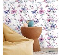 TEMU 1 Rollo de Papel Tapiz Autoadhesivo Retro y Floral - Impermeable y Resistente a las Manchas, Material de PVC Duradero para Decoración de Cocina y Baño, Fácil de Limpiar, y Pegar, de