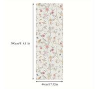TEMU 1 rollo de papel tapiz con diseño floral para decoración del hogar, de PVC vinílico, ideal para renovaciones de armarios. diseño moderno de tipo autoadhesivo.
