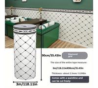 TEMU 1 Rollo de Papel Tapiz de Ladrillo Retro Impermeable de PVC con Pegatina y Despegable - Faldón de Pared Autoadhesivo, Geométrico, Ideal para , Dormitorio, Comedor, Decoración de Paredes