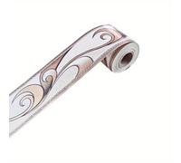 TEMU 1 Rollo de Pegatina de Pared Línea de Cintura en PVC Autoadhesiva Decorativa Papel Tapiz 5*1000cm Adecuado para Cocina/Baño/Regadera