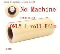 TEMU 1 Rollo de Película para Zapatos Impermeable y Antideslizante de 3.5cm de Diámetro Interior - , a Prueba de Polvo, Plástico No Espumante para Uso en el Hogar, Fábrica y