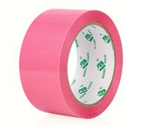 TEMU 1 Rollo PACK Cinta de Embalaje de Plástico Resistente con Adhesivo - Cinta Rosa para Mudanzas, Envíos, Oficina - 1 Rollo (1.88" x )