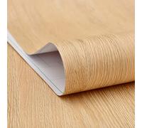 TEMU 1 rollo, papel adhesivo PVC de 0.12 mm de grosor, desprendible, de madera amarilla, para gabinetes y cajones, autoadhesivo impermeable, renovación de muebles