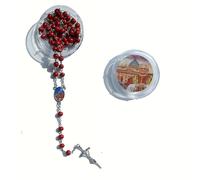 TEMU 1 . Rosario de con collar con colgante, rosario ceremonial a para oración, meditación, , día de la , y primera comunión - para familiares y