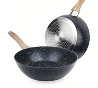 TEMU 1 sartén antiadherente premium - para restaurante, cocina - duradera, fácil de limpiar, calidad de restaurante, para hornear y cocinar de