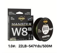 TEMU 1 SeaKnight W8 II de Pesca Trenzado PE de 8 Hebras Ultra | 500m/547yds, Límite de Carga de 8lb, Memoria y Estiramiento, Color Mezclado, para Pesca en Agua y , Equipo de Pesca en Agua Profunda