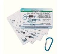 TEMU 1 Set (5 piezas) de Nudos de Pesca Fáciles - 12 Nudos de Pesca | Cómo Nudos de Pesca Prácticos e Mini Hebilla de Almacenamiento | Ideal para Principiantes en la Pesca