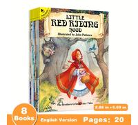 TEMU 1 Set de 8 Cuentos de Grimm en Inglés, Libros de Cuentos para la Hora de Dormir