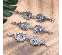 TEMU 1 Set de Accesorios Vintage de Mujer Turca Caucasiana con Cinturón de para el Pecho y Diseño de Hebilla, Patrones Grabados Ideales para Étnicas y de Baile