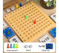 TEMU 1 Set Juego de Tabla de para Práctica, Tablero de de , Juego de Escritorio de Matemáticas Interactivo para , Adecuado para Niños Mayores, Regalo de Vacaciones