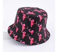 TEMU 1 sombrero de cubeta reversible con estampado de flamenco - Elegante gorra de pescador de cara para hombres, rosa con patrones de mariposas coloridas, para viajes al , playa y moda .