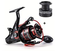 TEMU 1 Sougayilang BB Spinning Reel de pesca, Aleación de aluminio, , Relación de de velocidad, 15kg freno, Color , para pesca en agua y