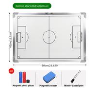 TEMU 1 Tablero Táctico de Fútbol Magnético con de Aleación de Aluminio , en Pared, para Entrenamiento, Mesa de Arena y Demostración de Entrenador