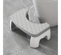 TEMU 1 Taburete portátil de PVC antideslizante con bordes suaves y diseño , utilizado como reposapiés al usar el baño, ideal para accesorios del hogar en cuartos adulto