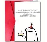 TEMU 1 tarjeta de española con sobre, 12cm x 18cm - "Te " diseño, ideal para familiares, , - tarjeta de agradecimiento y , decoración de fiesta de