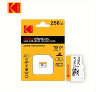 TEMU 1 Tarjeta Micro SD Kodak 256GB Velocidad U3, Ideal para Smartphones, Tabletas y Cámaras - Regalo para las Fiestas