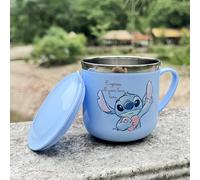 TEMU 1 taza de café de acero inoxidable Disney Stitch con asa y - 270ml, diseño divertido y duradero para oficina, exterior o viajes - Regalo para Halloween, Pascua, Día de la , Día o graduación