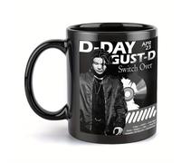 TEMU 1 taza de cerámica AGUST-D de 11 oz para fans de D-Day , vajilla para uso en el hogar, regalo