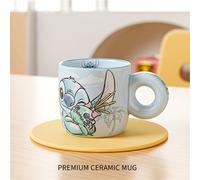 TEMU 1 Taza de Cerámica Disney Stitch - Taza Coleccionable Oficial para Café, Té, Leche, Agua, Cerveza - Regalo de San Valentín, Navidad, Pascua, para Fans de Disney, y Familiares