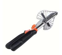 TEMU 1 Tijera de corte multiángulo ajustable de resistencia - 45-135 grados, herramienta manual, adecuada para cortar corcho, plástico, PVC y decoraciones.