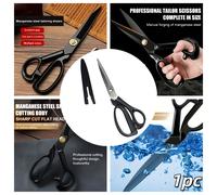 TEMU 1 tijera de profesional - Hojas de acero al carbono y de resistencia al , mango ergonómico, ideal para producción de ropa / costura / corte de tela, un gran regalo para Navidad y Halloween