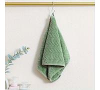 TEMU 1 Toalla Gruesa, Toalla de Felpa Coral de Secado Rápido, Toalla Facial Absorbente para el Hogar, con Diseño de Gancho en para Fácil Almacenamiento, y Transpirable, Resistente y Duradera