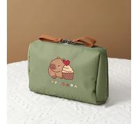 TEMU 1 ud. de bolsa de maquillaje multifuncional y elegante para mujer, una bolsa de almacenamiento de viaje portátil con estampado de , adecuada para viajes de negocios y viajes