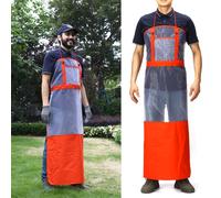 TEMU 1 ud., Delantal de jardinería de capa mejorado - Delantal de jardinería para exteriores, Delantal de malla transpirable, Delantal práctico que cubre completamente