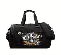 TEMU 1 ud. Disney Jack Skellington Bolso de equipaje de viaje nocturno con , bolso de grande para mujer, adecuado para gimnasio, natación y almacenamiento, bolso de versátil, bolso deportivo de moda