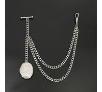 TEMU 1 ud. Elegante accesorio para traje de hombre, colgante de cobre ovalado con álbum familiar floral vintage, llavero de moda, no magnético, material de PVC/cuero auténtico/cuero de