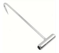 TEMU 1 ud. Gancho para de alcantarilla de acero inoxidable serie 300 de resistencia, gancho en T para , resistente al y la corrosión, antideslizante, antirotura con acabado , para cerdo, , ternera