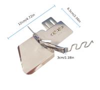 TEMU 1 ud. Pie de guía de máquina de coser de ajuste universal, - Encuadernador de bies ajustable costuras y dobladillos de precisión