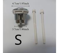 TEMU 1 ud Pulsador de Cisterna Universal para Inodoro - Botón de Descarga para de Agua y WC | Recambio de Botón para Válvula de Drenaje, Resistente y Fácil de Instalar