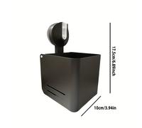 TEMU 1 ud. Soporte de pared para cepillos de dientes de aleación de aluminio duradero con - Estante de almacenamiento para baños sin taladrar para cepillos de dientes eléctricos