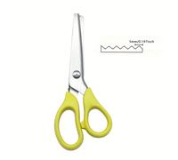 TEMU 1 ud. Tijeras Dentadas de Acero Inoxidable de 6.6 Pulgadas, Ideales para Proyectos DIY, Tarjetas de Papel, Fotos, Álbumes de Recortes - Adecuado para Uso en Oficina, y Hogar